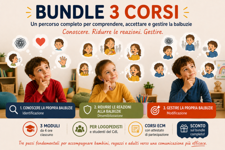 Percorso specialistico sulla terapia della Balbuzie: Identificazione, Desensibilizzazione, Modificazione